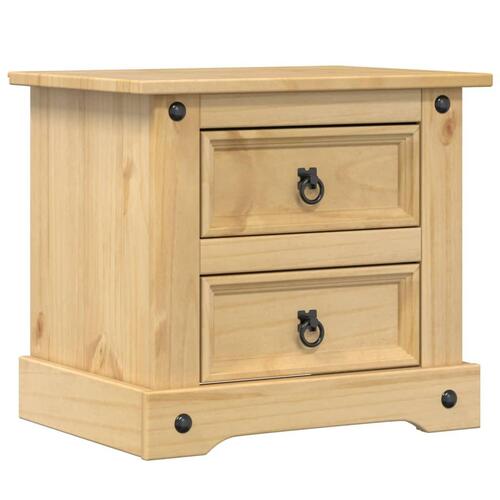 Sengebord Corona 53x39x50 cm massivt fyrretræ