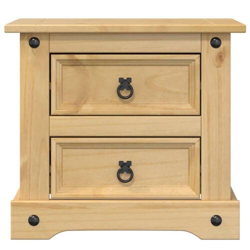 Sengebord Corona 53x39x50 cm massivt fyrretræ