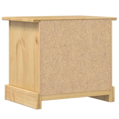 Sengebord Corona 53x39x50 cm massivt fyrretræ