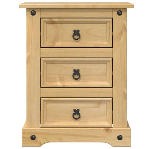 Sengebord Corona 53x39x66 cm massivt fyrretræ