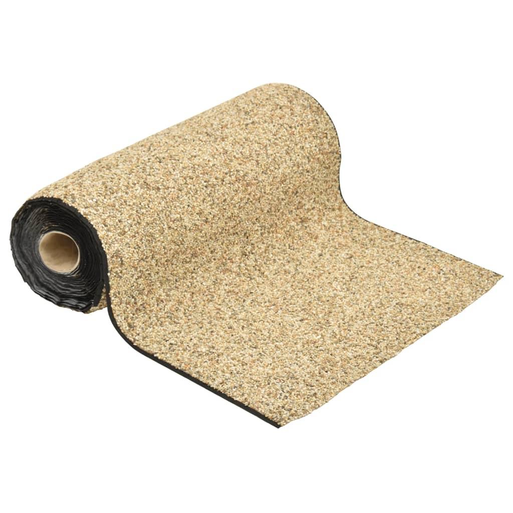 Stenfolie 900 × 40 cm - naturlig sandfarve til havedam billede