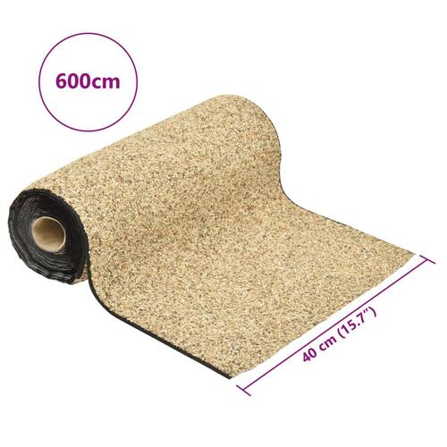 Stenfolie 600x40 cm naturlig sandfarve