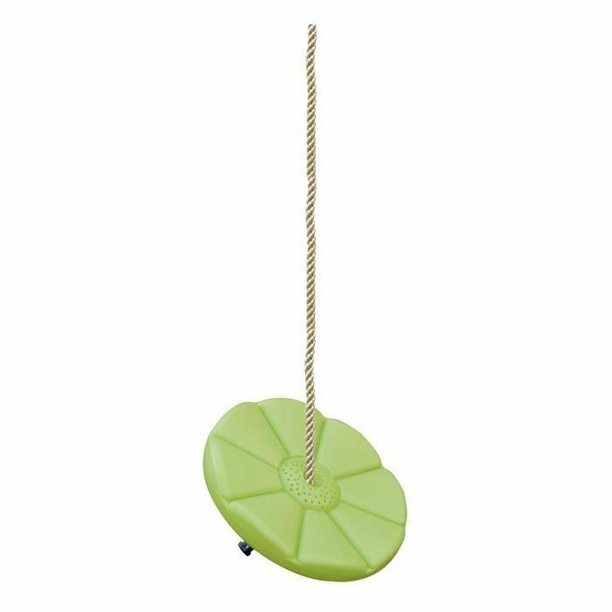 Trigano rund gynge - grøn disk med reb (70 kg)