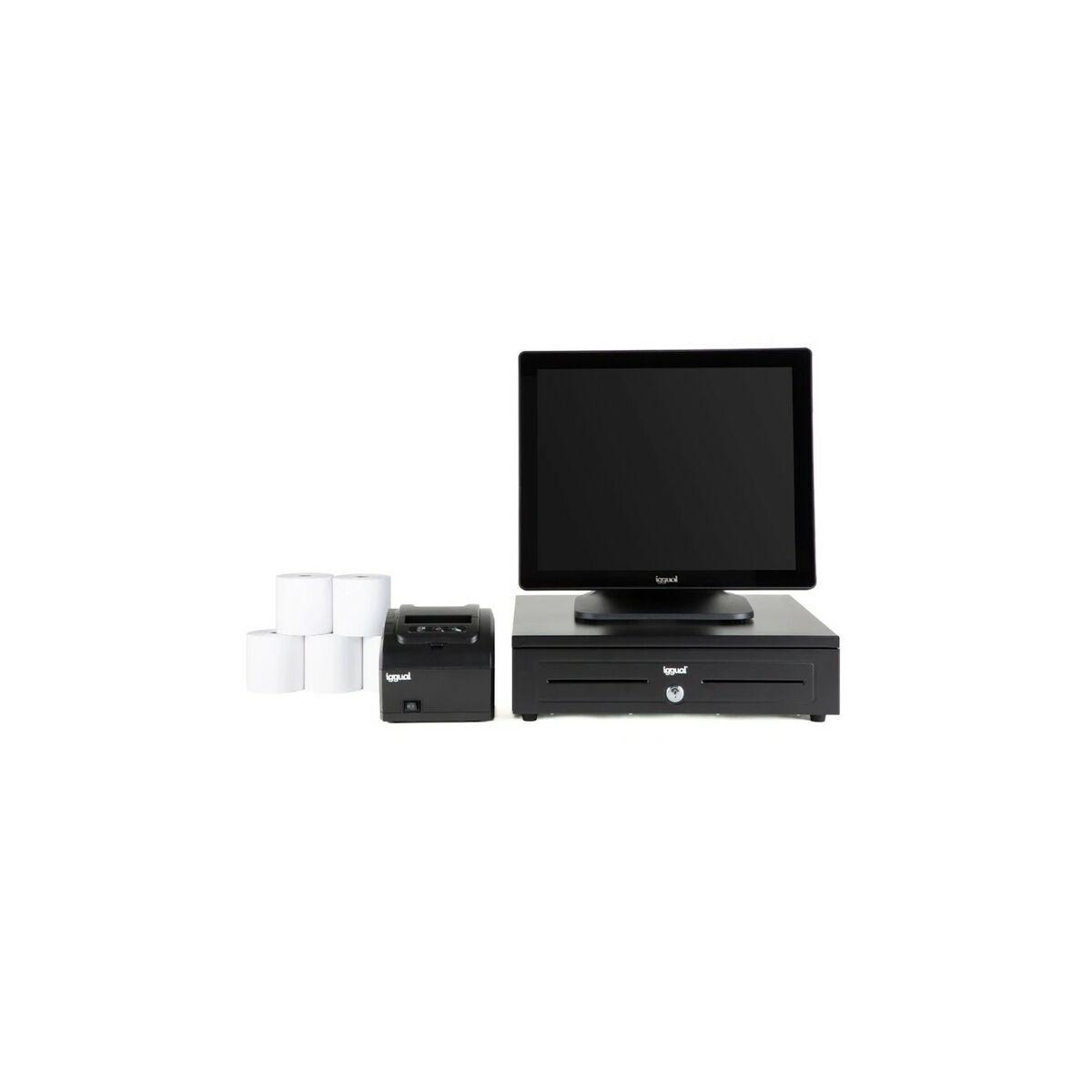 Stationær all-in-one PC iggual 17" - Intel N100, 8 GB RAM, 128 GB SSD, Windows 10 IoT