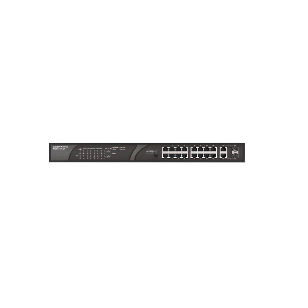 Ruijie Networks RG-ES118S-LP netværksswitch - sort