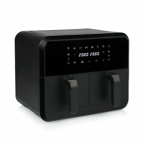 Princess airfryer 8 L (dobbelt 2×4 L), 2.400 W - sort