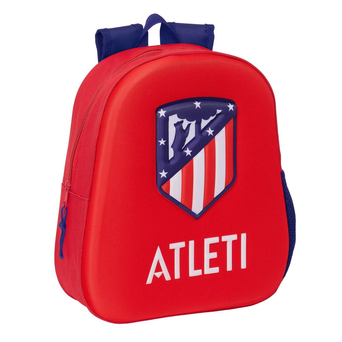 3D Skoletaske Atlético Madrid Rød 27 x 33 x 10 cm