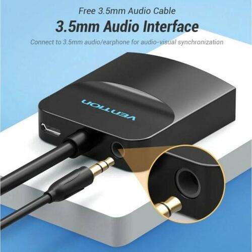 HDMI til VGA Vention 42154 Sort 15 cm