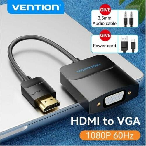 HDMI til VGA Vention 42154 Sort 15 cm