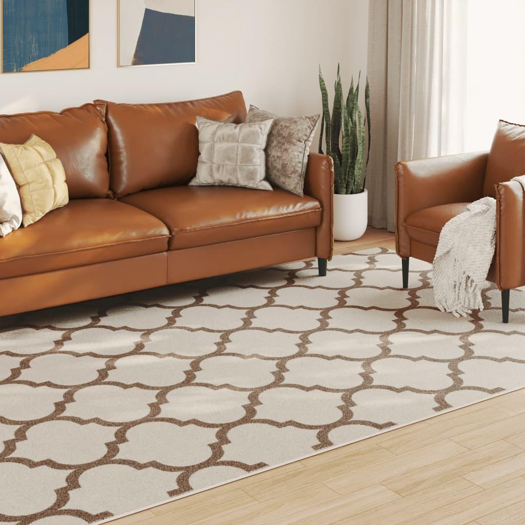 Gulvtæppe Inde/Ude Skridsikkert Kort Luv Flerfarvet - Arabisk / 190 x 300 cm