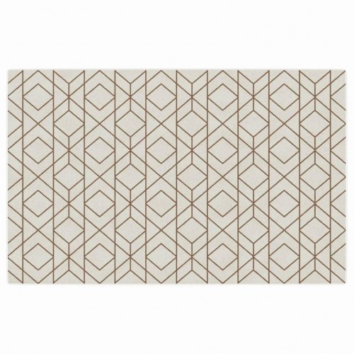 Gulvtæppe 190x300 cm inde/ude skridsikkert kort luv flerfarvet