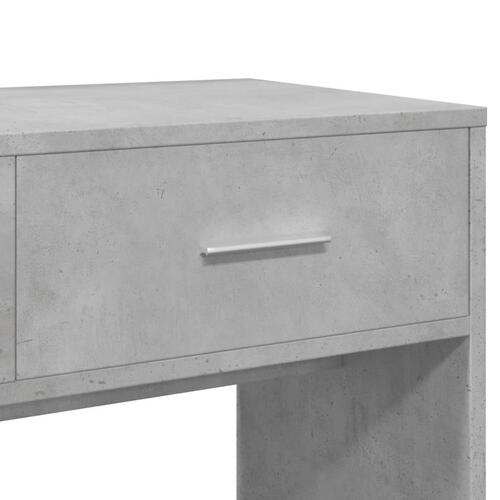 Makeupbord med spejl 80x39x80 cm betongrå