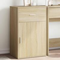 Opbevaringsskab 56,5x39x90 cm konstrueret træ sonoma-eg