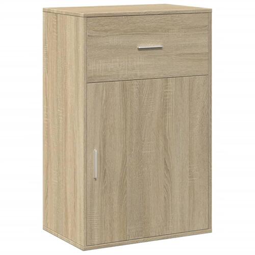 Opbevaringsskab 56,5x39x90 cm konstrueret træ sonoma-eg