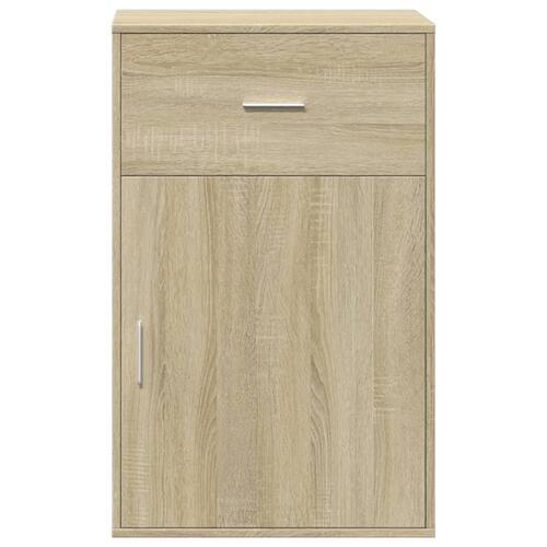 Opbevaringsskab 56,5x39x90 cm konstrueret træ sonoma-eg