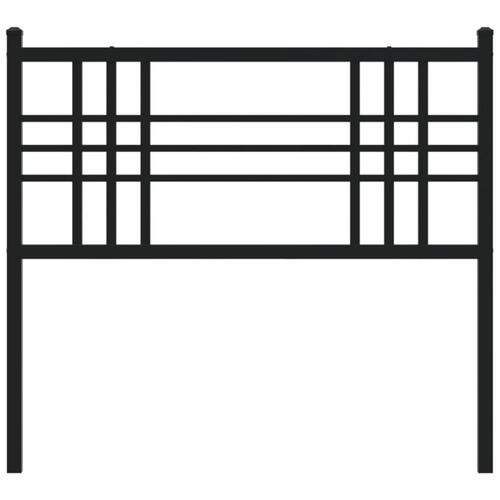 Sengegavl 100 cm metal sort