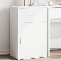 Opbevaringsskab 56,5x39x90 cm konstrueret træ hvid