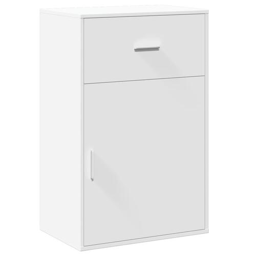 Opbevaringsskab 56,5x39x90 cm konstrueret træ hvid