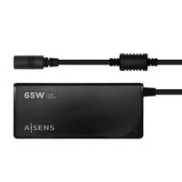 Laptop-oplader Aisens ASLC-65WAUTO-BK 65 W
