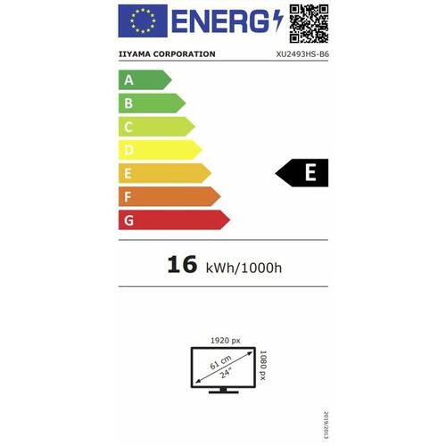 Skærm Iiyama XUB2493HS-B6 Full HD 23,8"