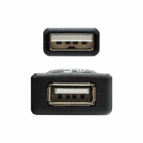 USB forlængerkabel NANOCABLE 10.01.0213 Sort 15 m