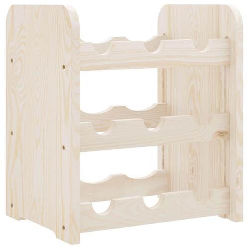Vinreol 33x25x37 cm massivt fyrretræ