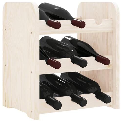 Vinreol 33x25x37 cm massivt fyrretræ