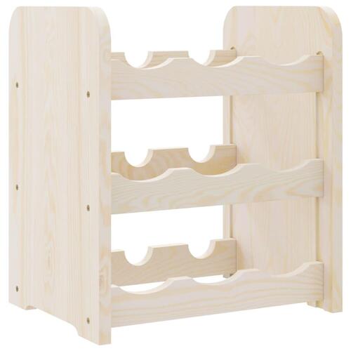Vinreol 33x25x37 cm massivt fyrretræ