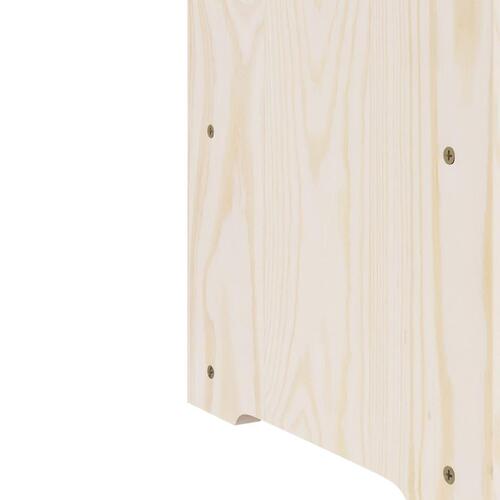 Vinreol 33x25x37 cm massivt fyrretræ