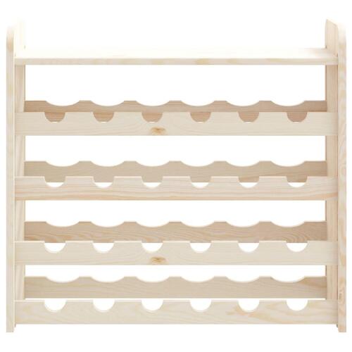 Vinreol med topplade 67,5x25x60 cm massivt fyrretræ