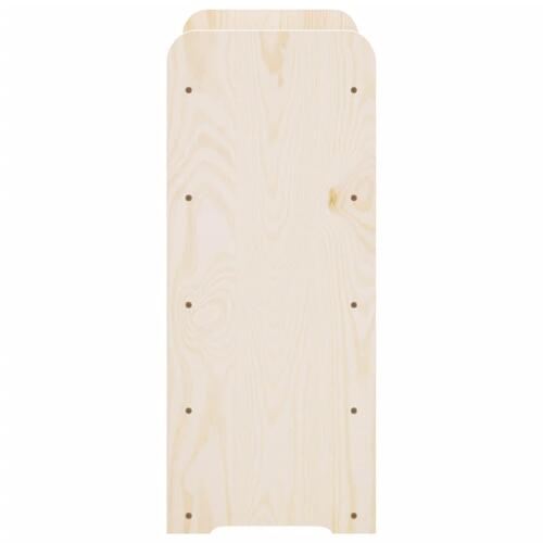 Vinreol med topplade 67,5x25x60 cm massivt fyrretræ
