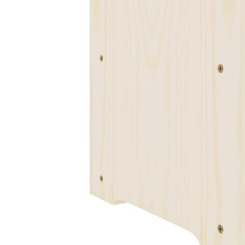 Vinreol 67,5x25x87 cm massivt fyrretræ