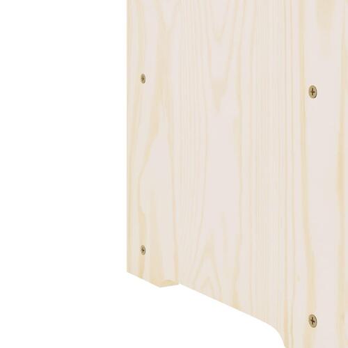 Vinreol 43x25x37 cm massivt fyrretræ