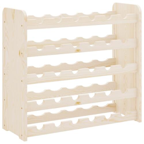 Vinreol 67,5x25x60 cm massivt fyrretræ
