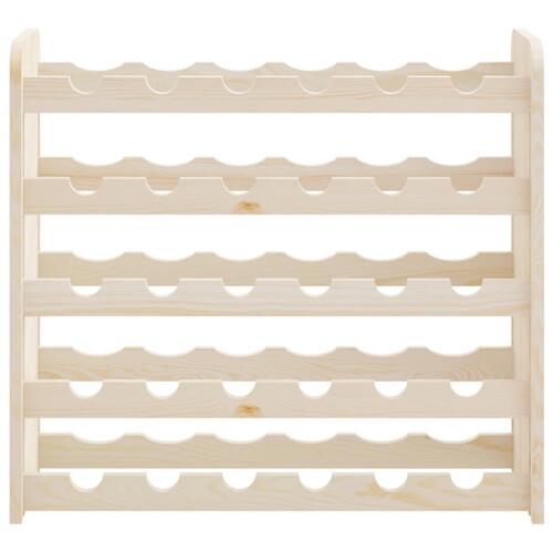 Vinreol 67,5x25x60 cm massivt fyrretræ