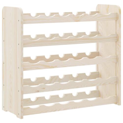 Vinreol 67,5x25x60 cm massivt fyrretræ