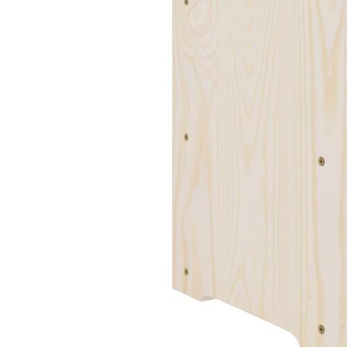 Vinreol 67,5x25x60 cm massivt fyrretræ