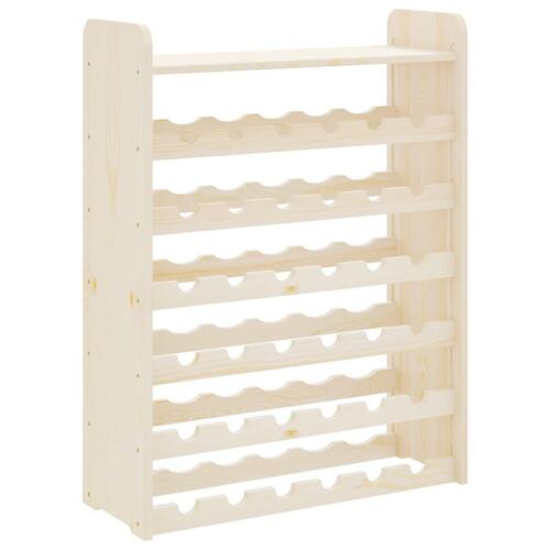 Vinreol med topplade 67,5x25x87 cm massivt fyrretræ