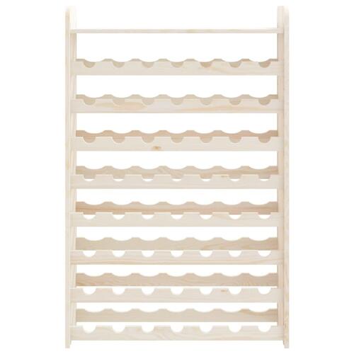Vinreol med topplade 72,5x25x111,5 cm massivt fyrretræ