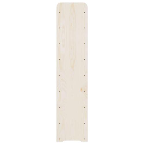 Vinreol med topplade 72,5x25x111,5 cm massivt fyrretræ