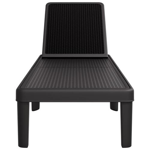 Liggestol 155,5x57x28 cm højdejusterbar polypropylen