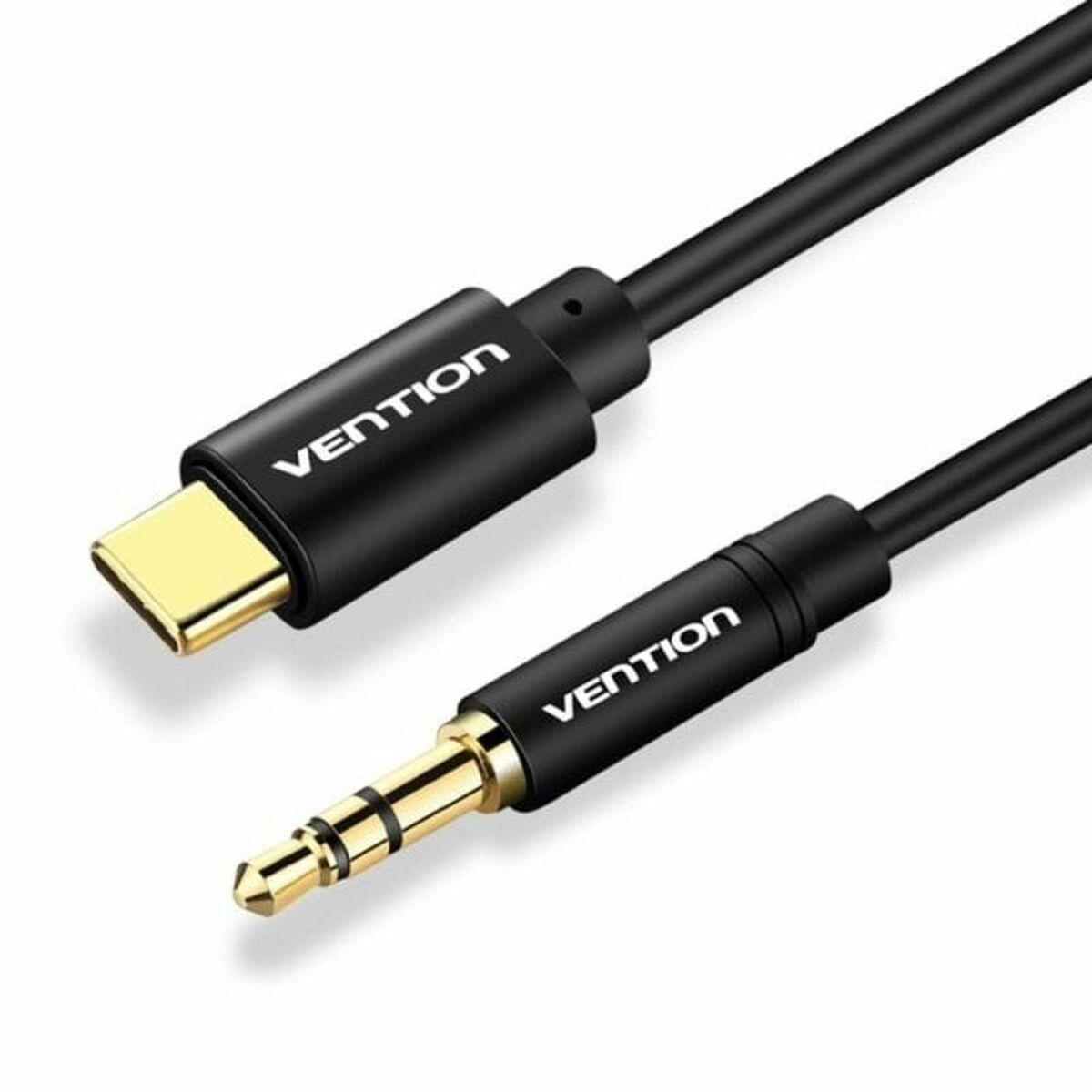 Vention USB-C til 3,5 mm jack-kabel 1 m - BGABF, sort
