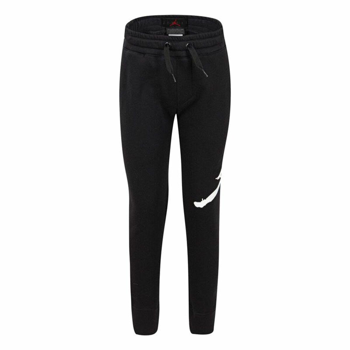 Træningsdragt til børn underdele Nike Jumpman Fleece Sort 6-7 år