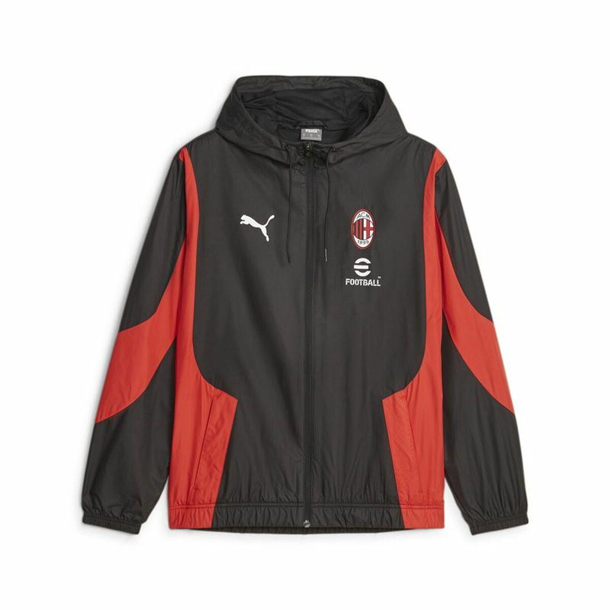 Puma AC Milan Prematch sportjakke til mænd, sort/rød - 2XL