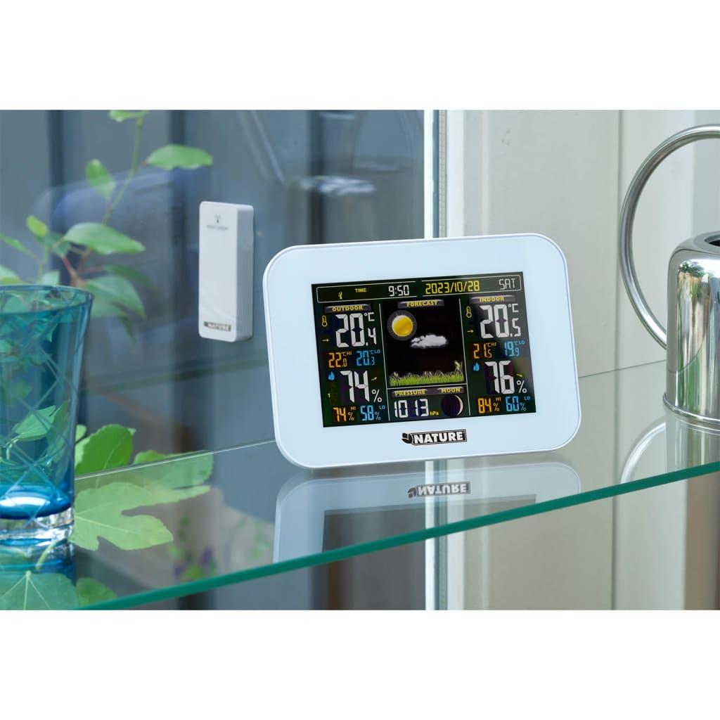 digital vejrstation H12,5x17,5x2,5 cm hvid