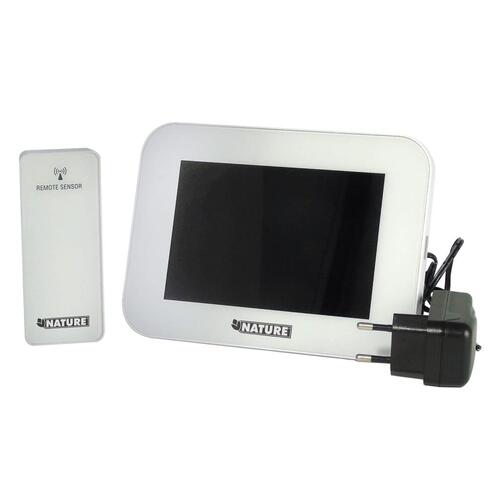 digital vejrstation H12,5x17,5x2,5 cm hvid
