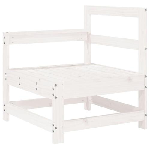 Sofasæt til haven 6 dele massivt fyrretræ hvid