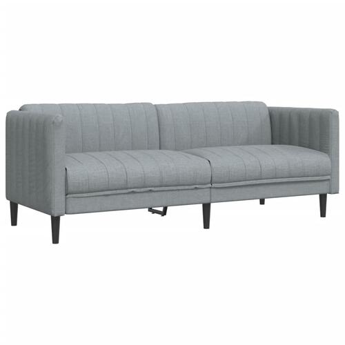 3 personers sofa stof lysegrå
