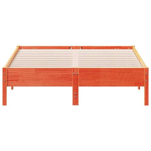 Sengeramme uden madras 120x190 cm massivt fyrretræ gyldenbrun