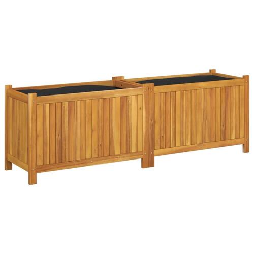Plantekasse med for 153x38,5x50 cm massivt akacietræ